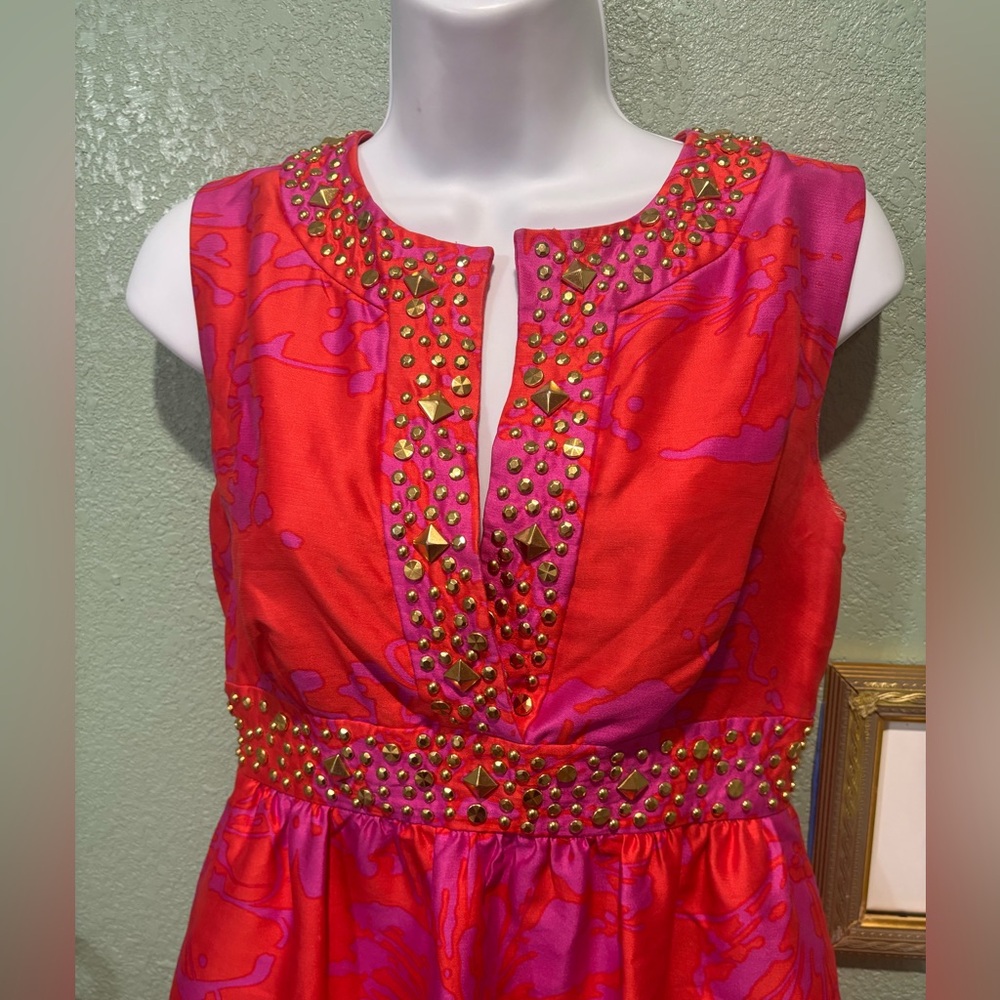 Vintage Kate Spade New York Silk Shift Dress Sz. 2 - Picture 3 of 12